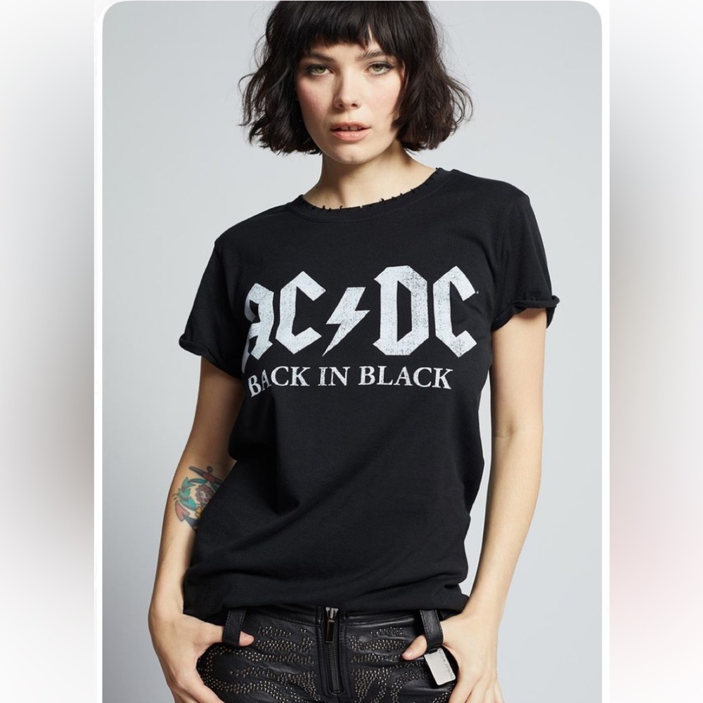 AC/DC back in black T-shirt RECYCLED KARMA